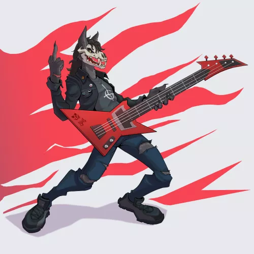 🤘🎸🔥 Give a name to this burst of musical energy! 🤘🎸🔥 (art by me)