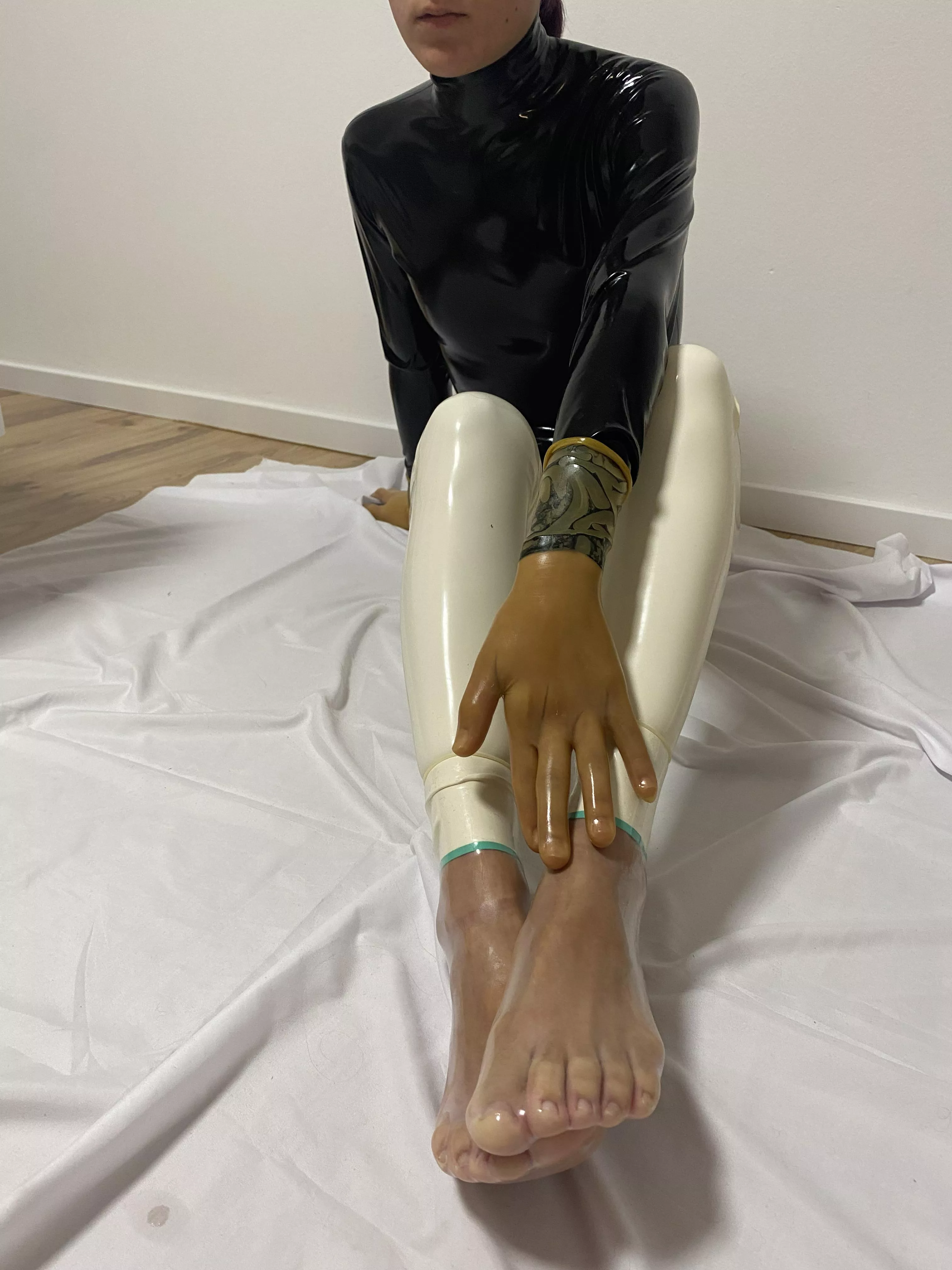 Guess where I put my feet in