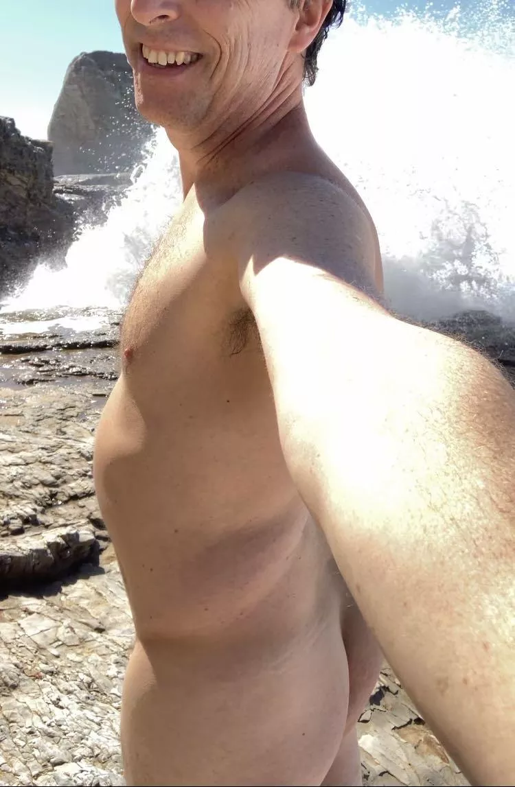 Hard to beat the sheer joy I feel being naked at the beach