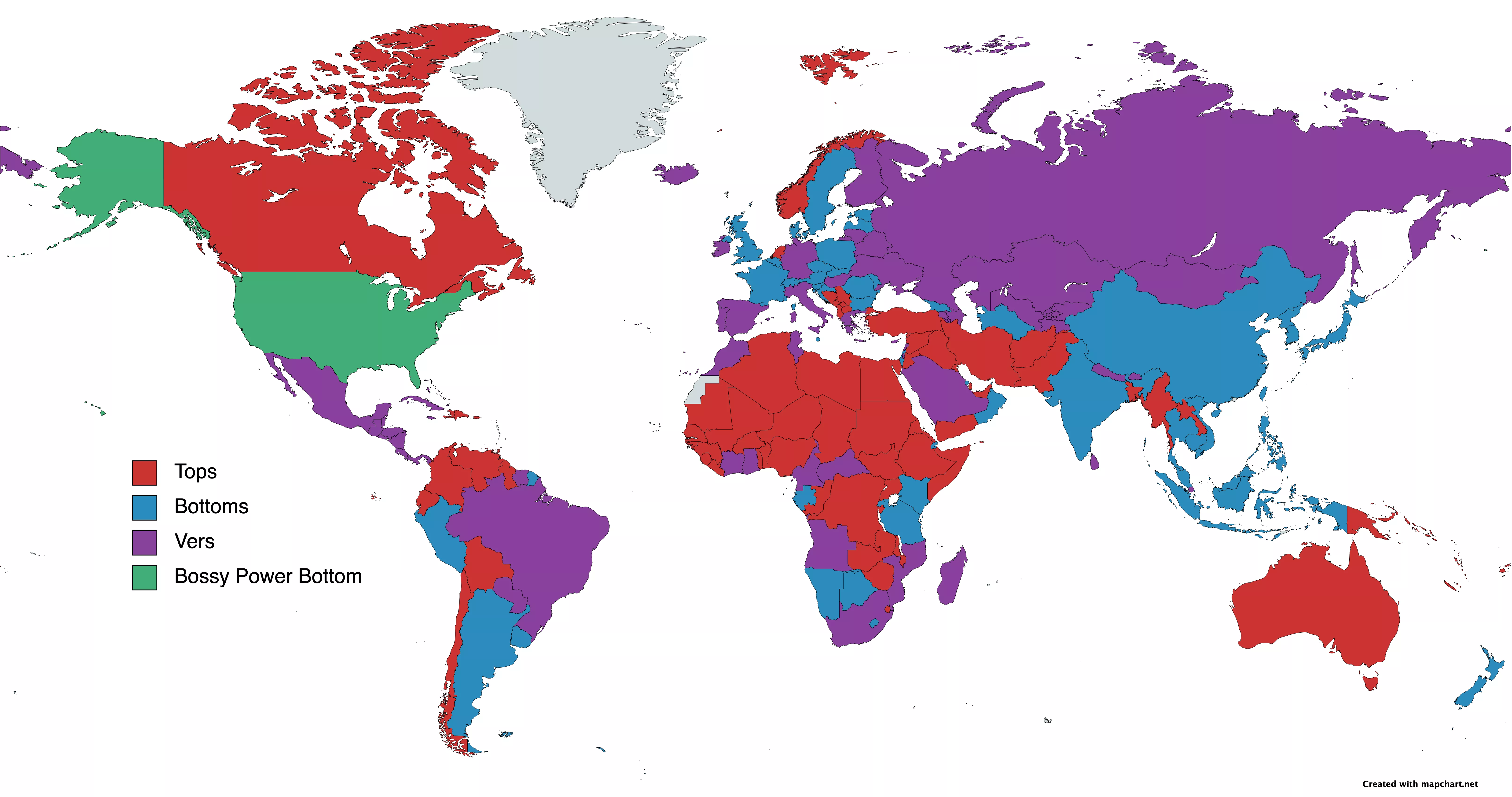 Is your country a top, bottom or vers? - This is what position I would say every country in the world is... you know... based on vibes lol