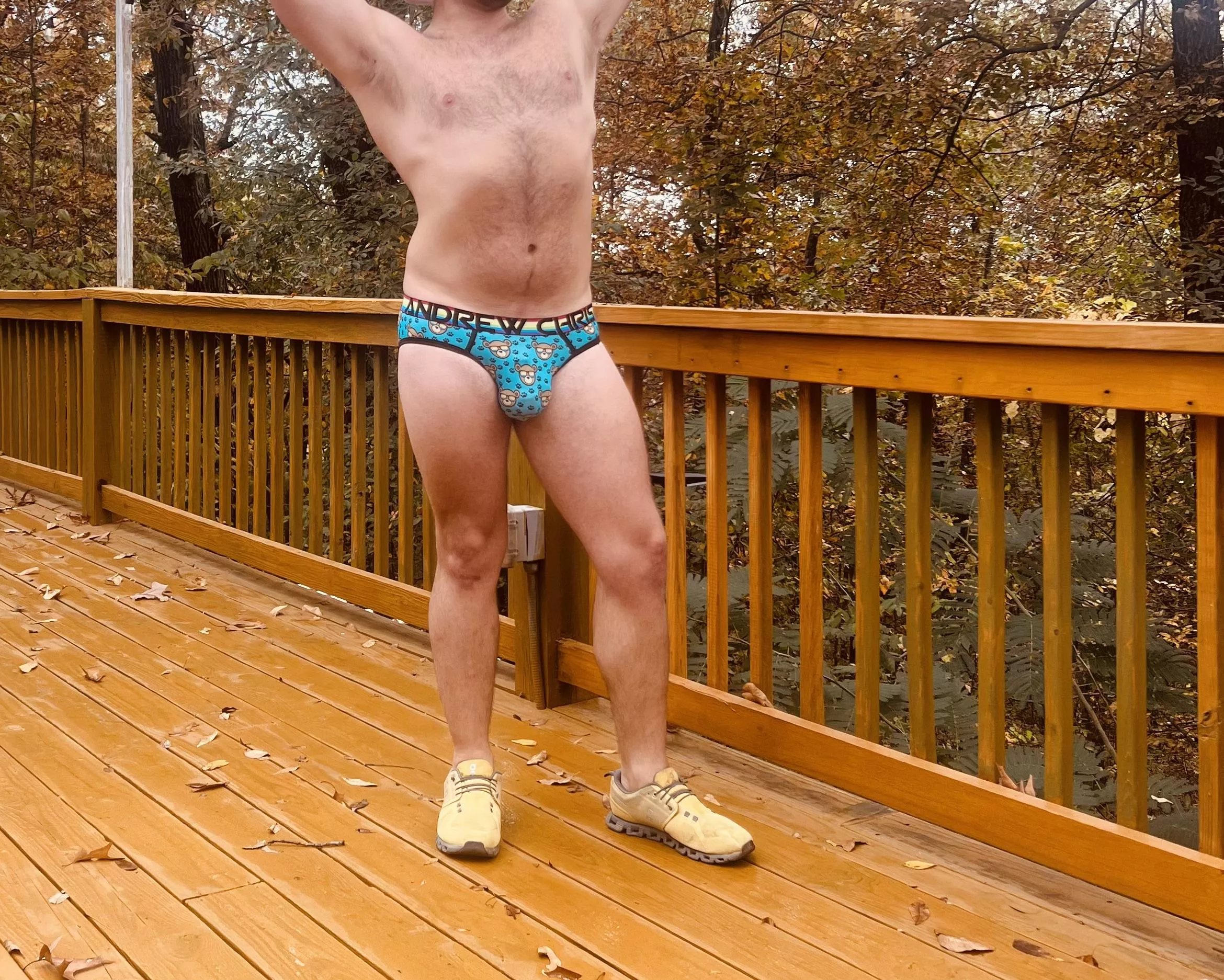 Just a boy in the woods