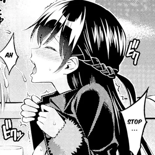 LF mono source: 1girl, black hair, long hair, breasts out, open mouth, sweat, blush, trembling, cum, outdoors, large breasts, closed eyes, sfx, open jacket, chizuru ichinose, 