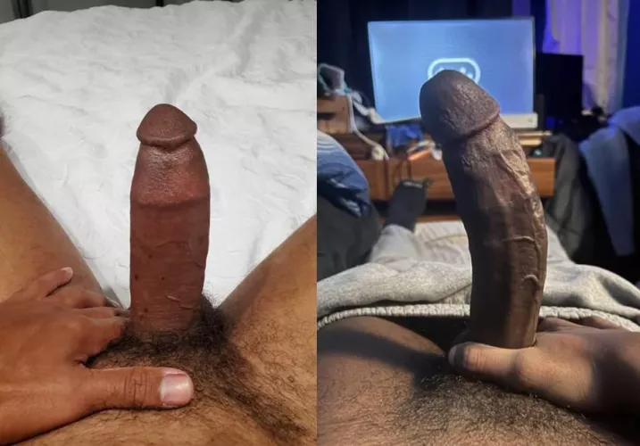 My dick Right or left my friends dick 😈