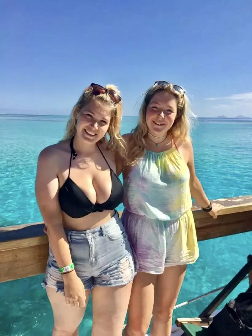 No wonder she’s kept her top on