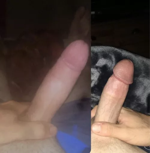 Roommate left me right, who is longer, thicker, and overall better. If he has more votes he gets to fuck my girlfriend