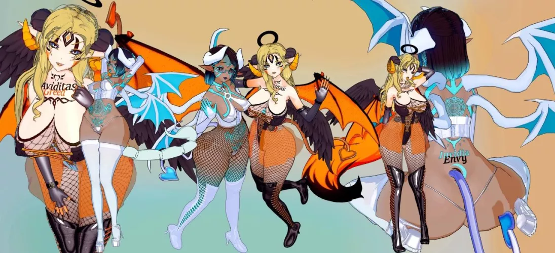 Saphron and Tera Succubitch model ( fatallyobsessed)