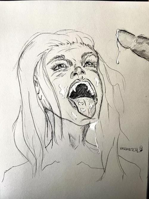 Vampire’s New Craving - sketch by me