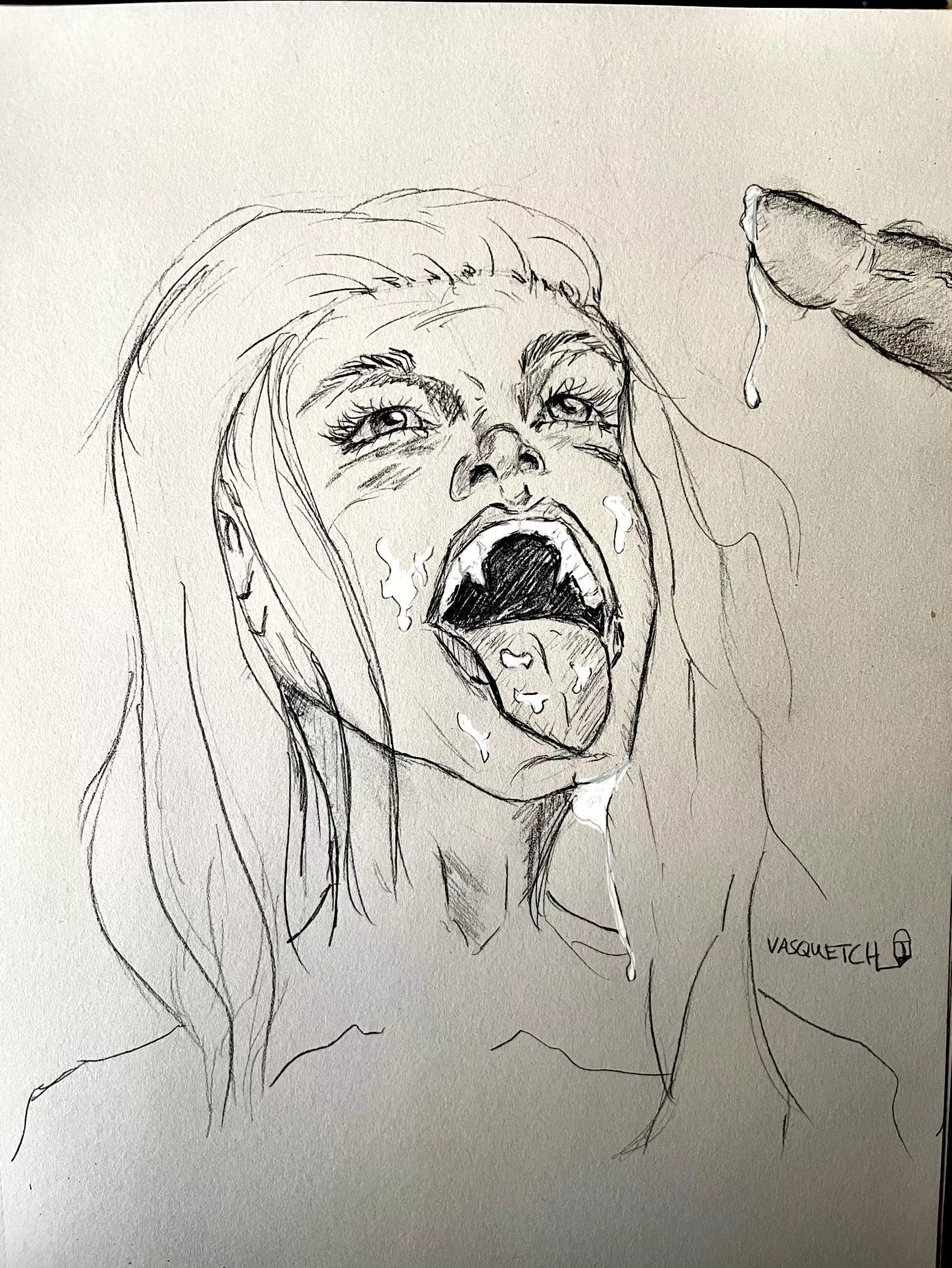 Vampire’s New Craving - sketch by me