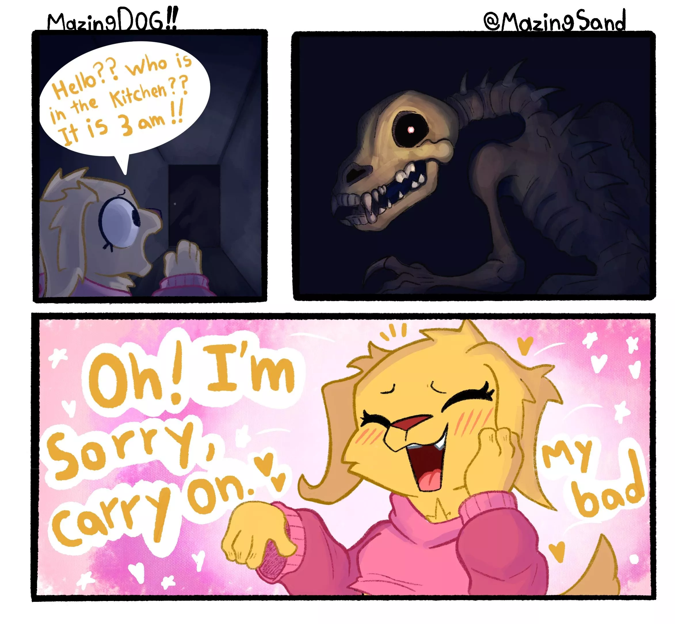 A MazingDOG COMIC!!!! “Midnight Snack” (Repost Happy Halloween!!)