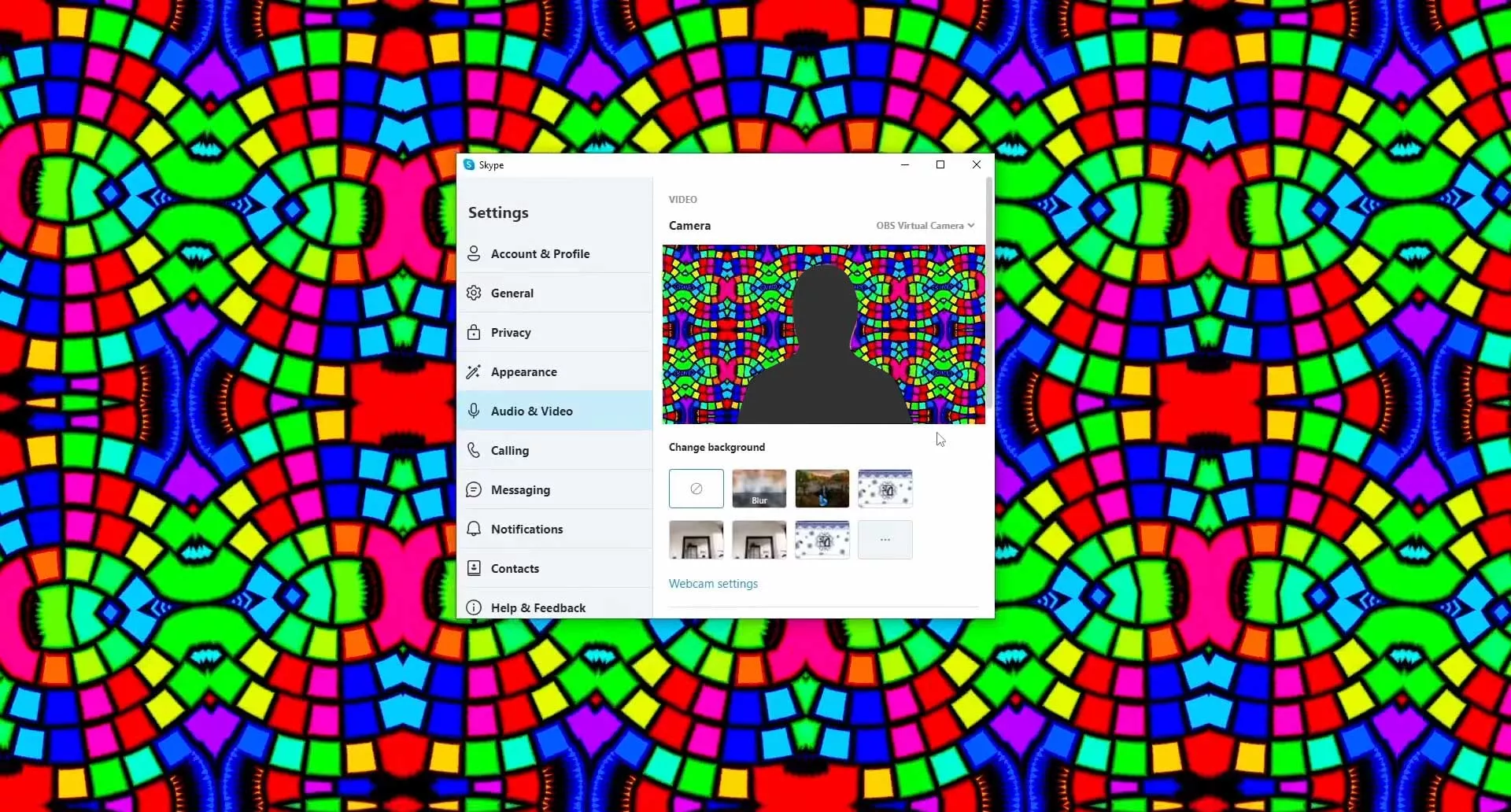 Are you interested in guide how to cut out a background from your video stream and change it by generated animated pattern (with the ability to configure and change the pattern in real time)?