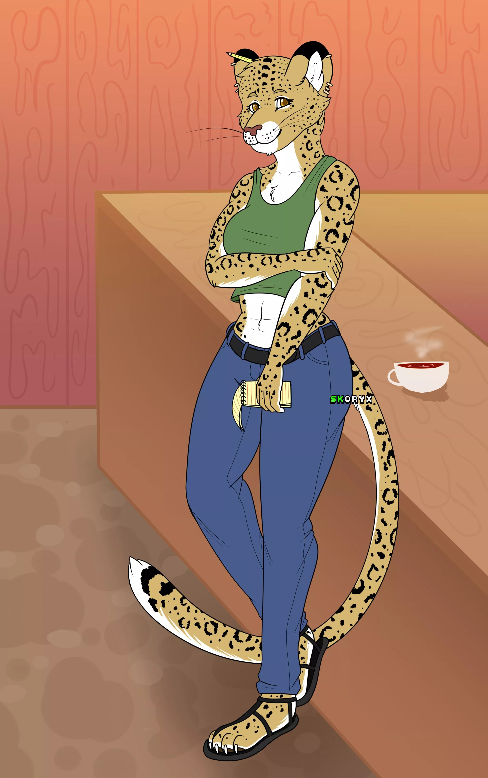 Coffee and poetry go just as perfect as pb&j together. Done by Skoryx on Etsy