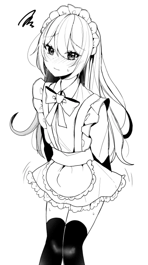 Embarrassed maid ♂