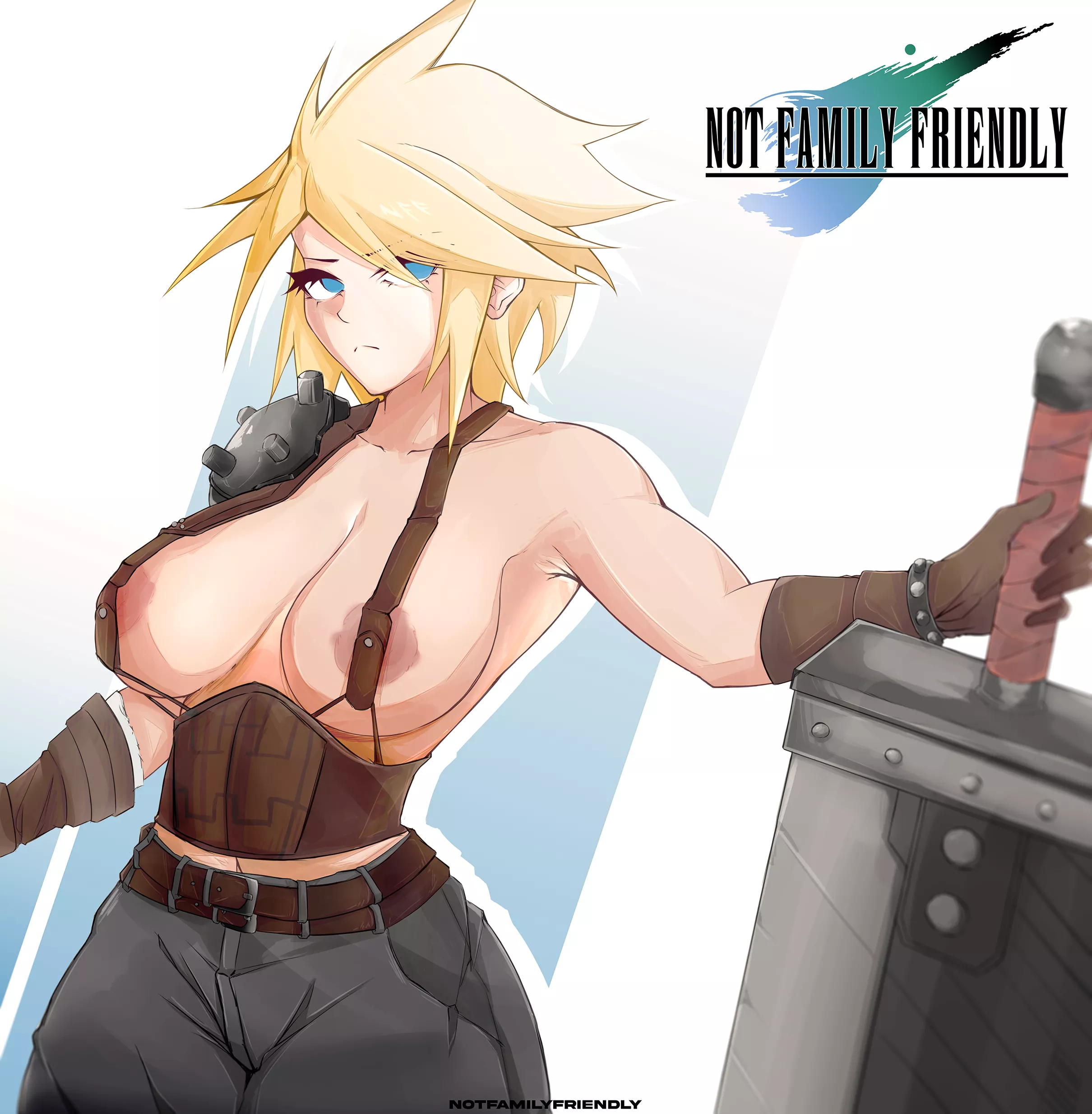 female cloud strife [final fantasy] (notfamilyfriendly)