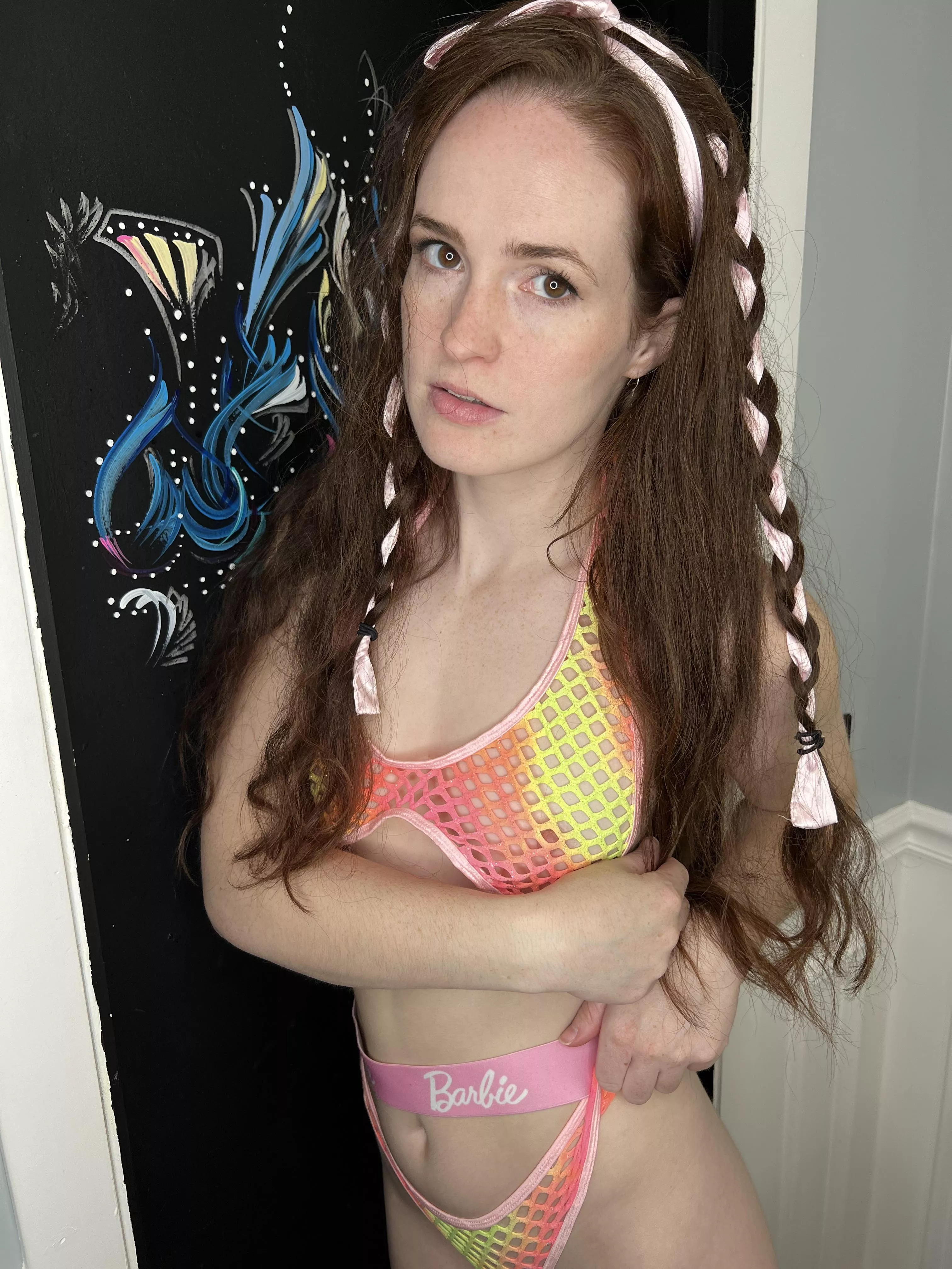 Freckled Barbie wants to come to bed with you