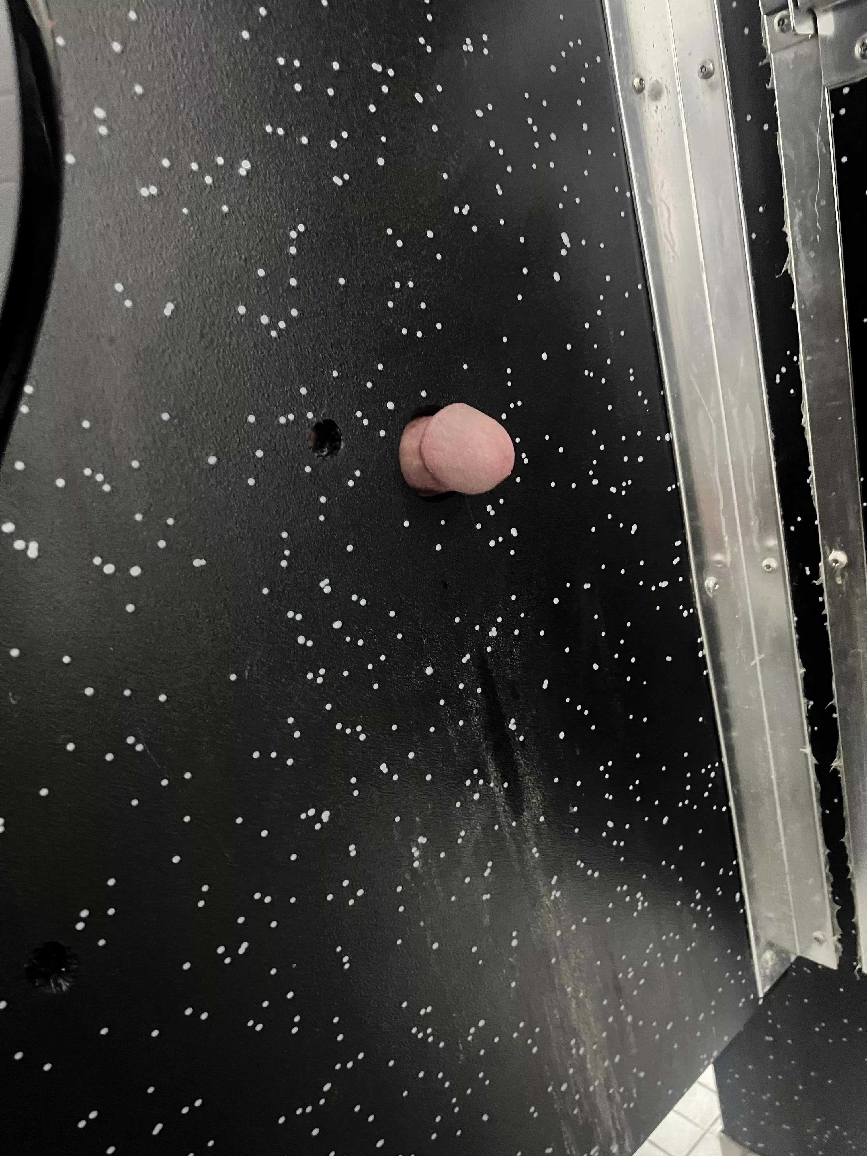 He was so big he couldn’t get anymore thru.. Had to meet him at my car to finish him off He was so big he couldn’t get anymore thru.. Had to meet him at my car to finish him off