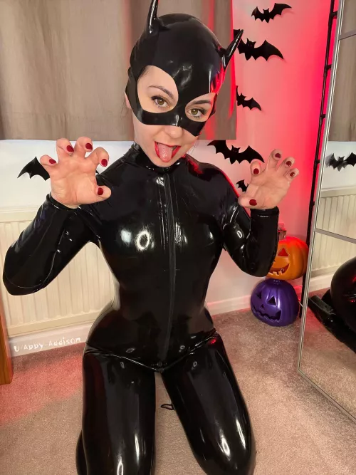 I could be the latex batgirl