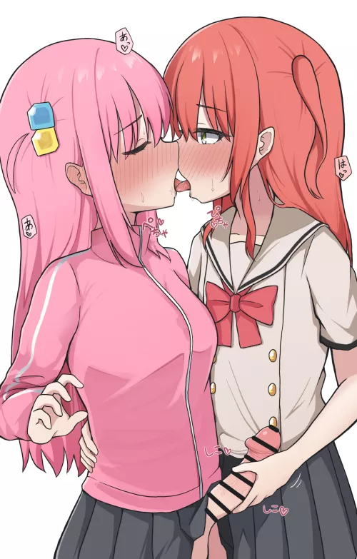 Kita and Bocchi having fun