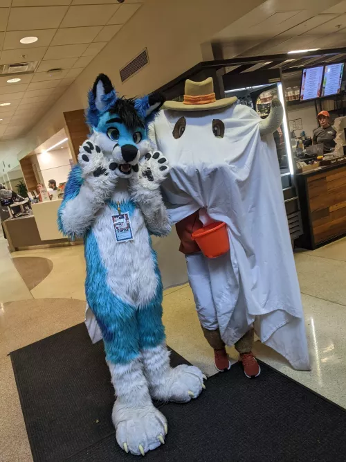 Longhorn Halloween at UT Austin 2023: Fortis & Hook'em (UT mascot)
