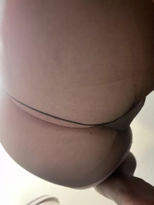 Mommy’s going to suffocate you with this panty hose covered ass