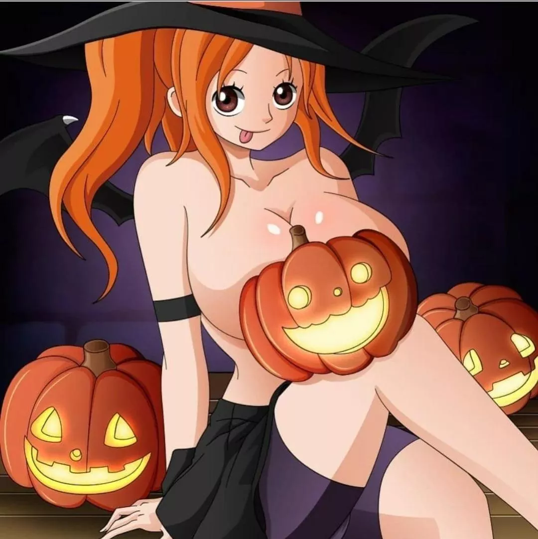 Nami in the Halloween spirit