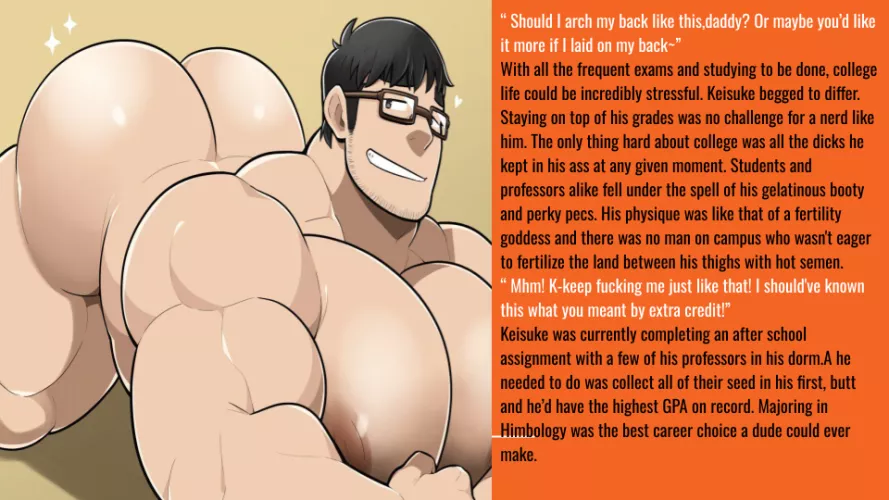 Nerdy Himbo caption story[ Art by Takezamurai]