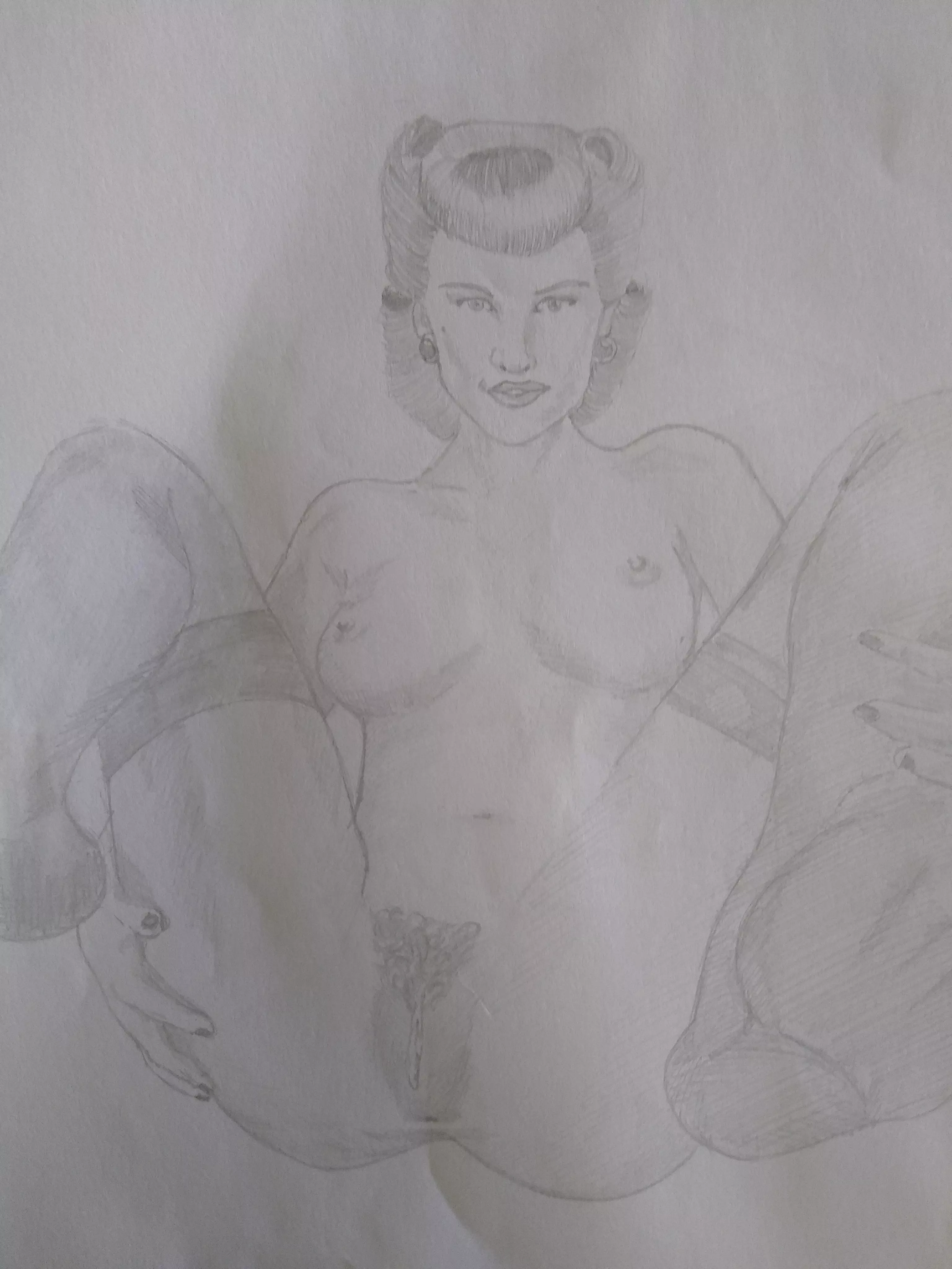 Silk Spectre waiting for the Comedian (by me)