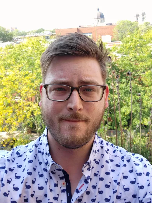 There are whales on my shirt.