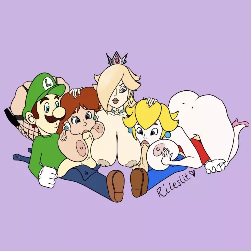 Tittyfuck Heaven for the Mario Bros!