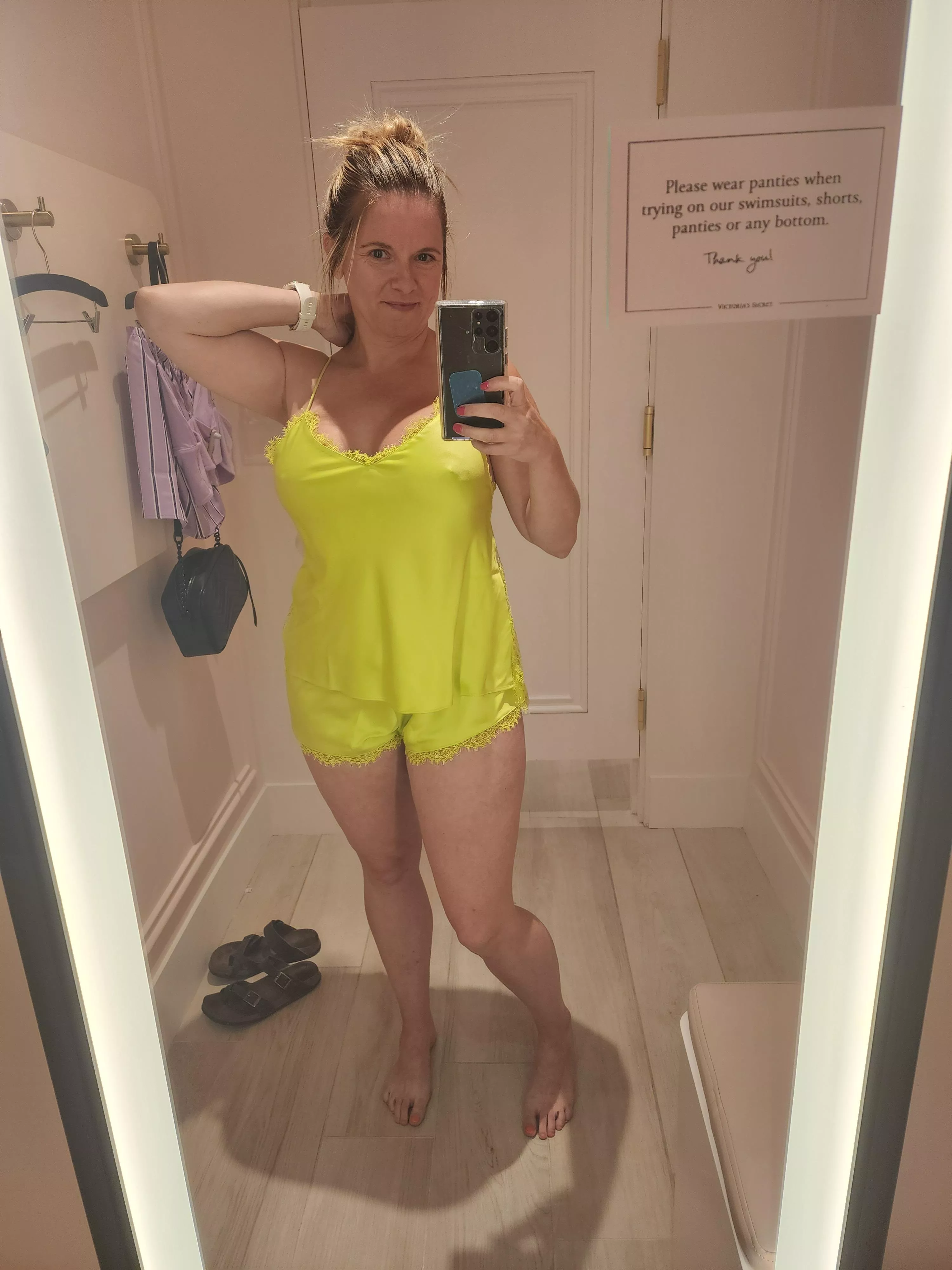 Trying on some sexy outfits