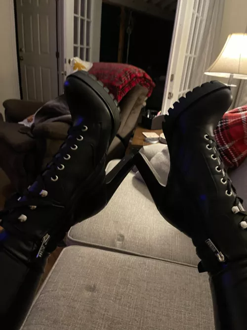 Would You Like These Boots Wrapped Around Your Neck