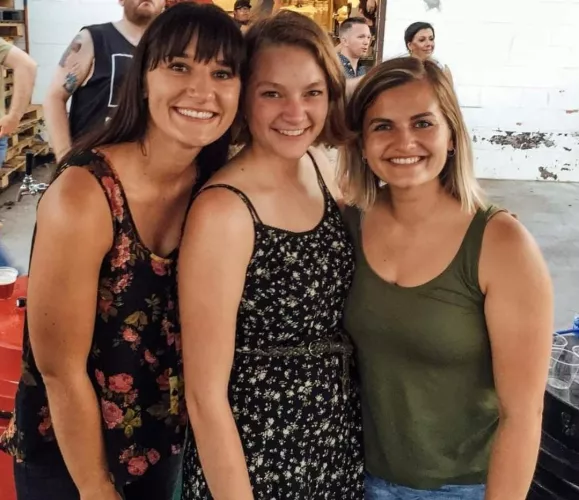 Bartenders at the local brewery