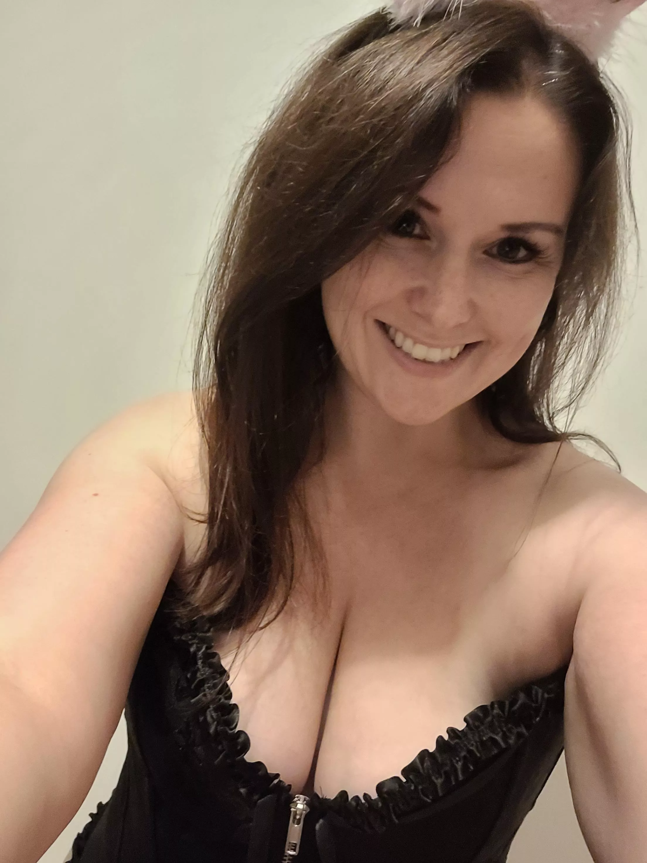 Bunny ears just out of shot