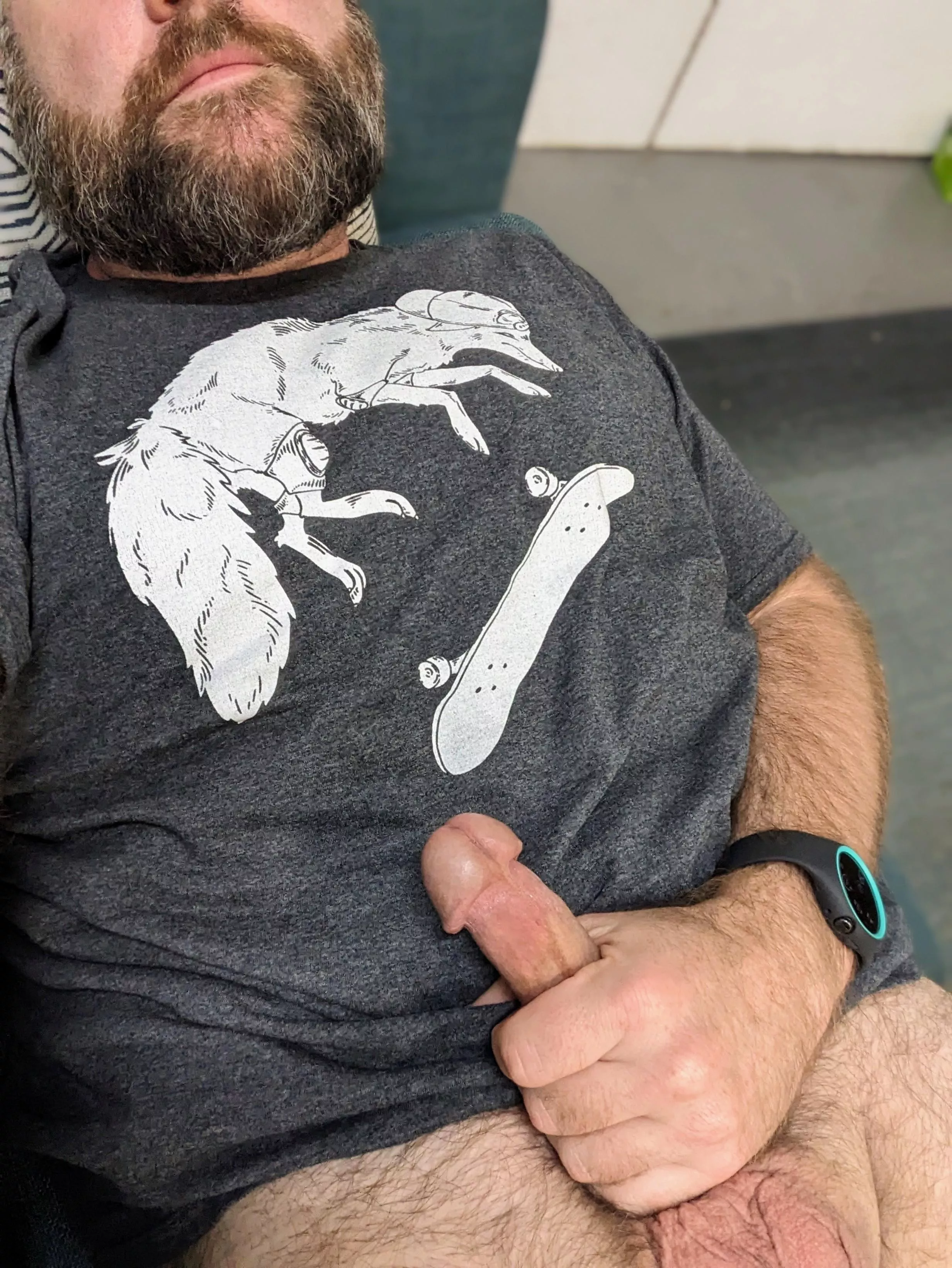 Doing some work on the work couch