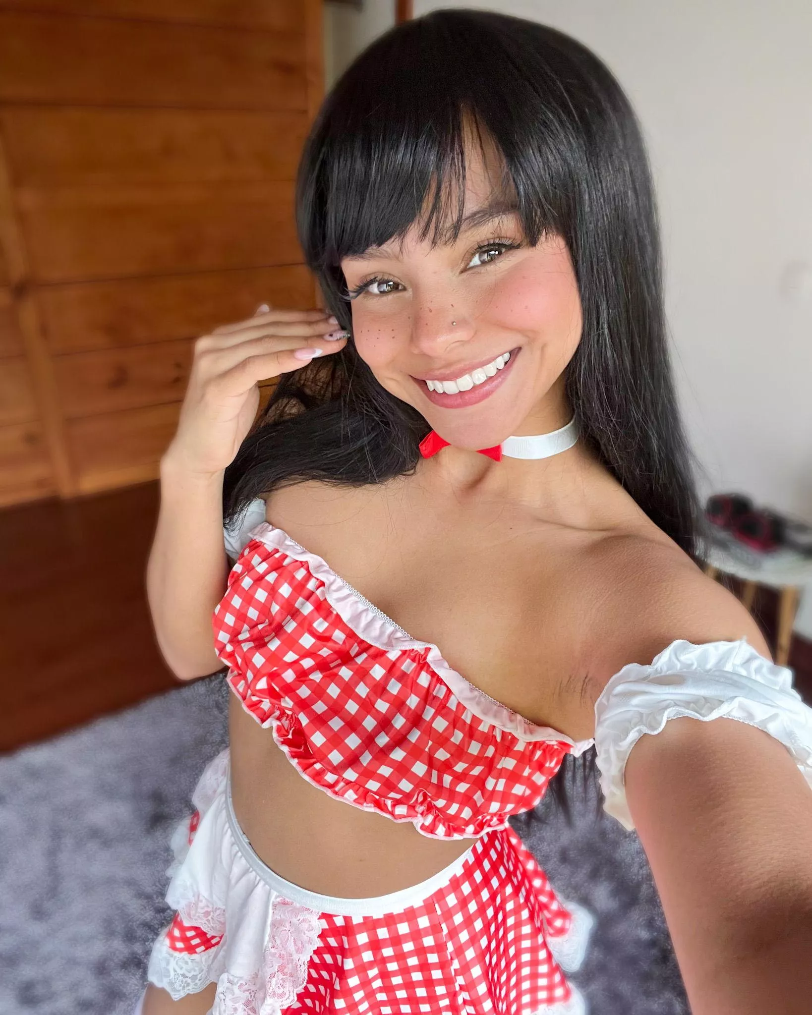 Dressed up but staying home