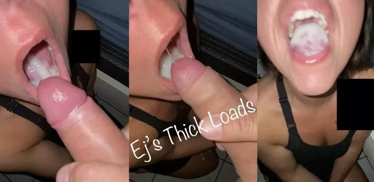 Getting her late night mouthful of cum. Let me fill your girl’s mouth too 😉💦