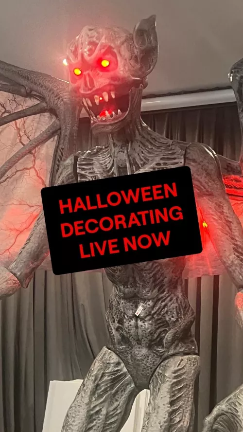 🎃 HAUNTED HOUSE DECORATING 🎃 LIVE NOW ON TWITCH.TV/AMOURANTH