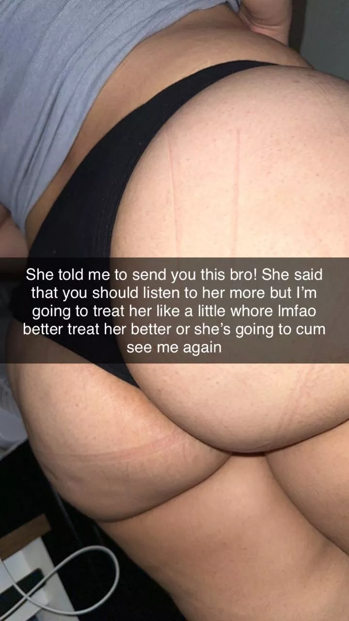 He started to listen to me now