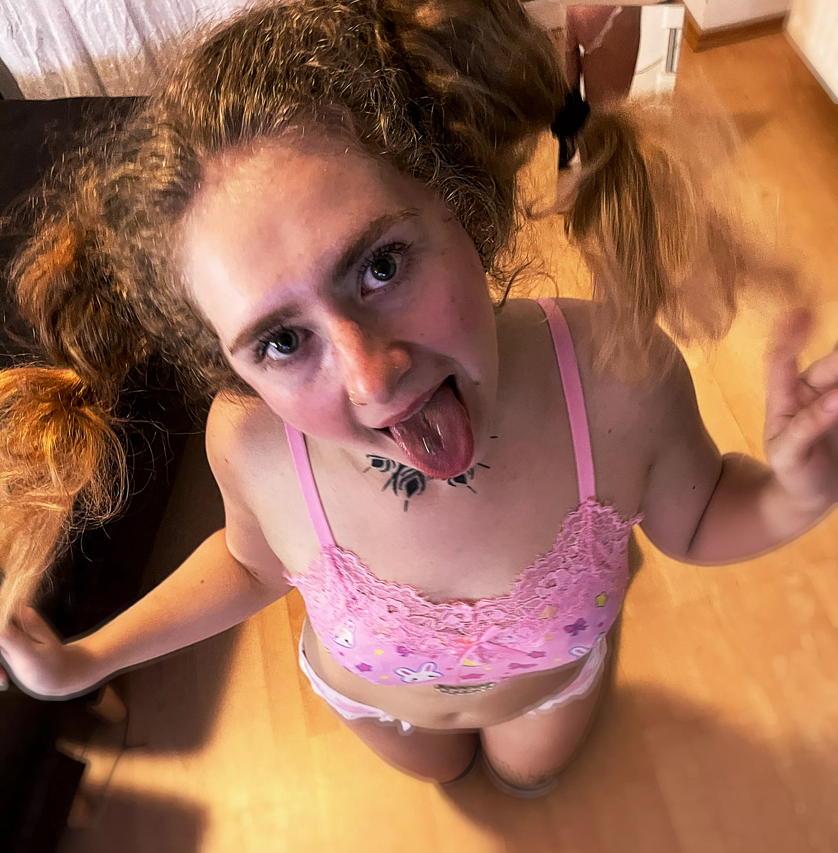 I like to stand in front of you