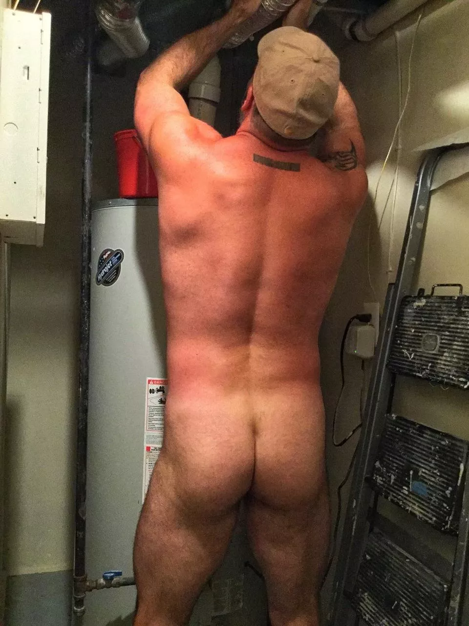 I swear everything my dad [46] does he does naked 🥵