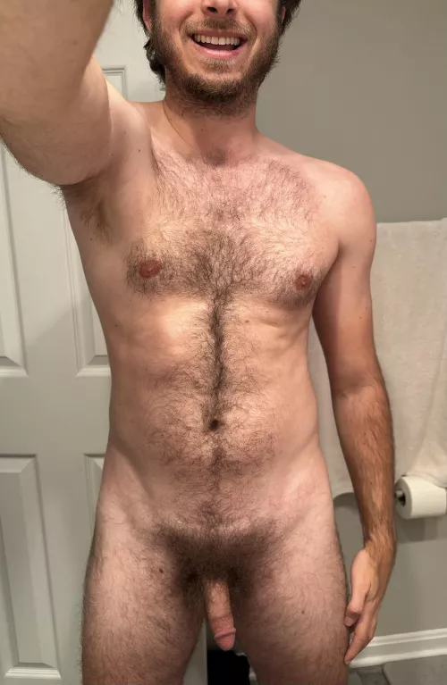 I think I finally hit “heavy pubes” 😅 the wife says I should trim