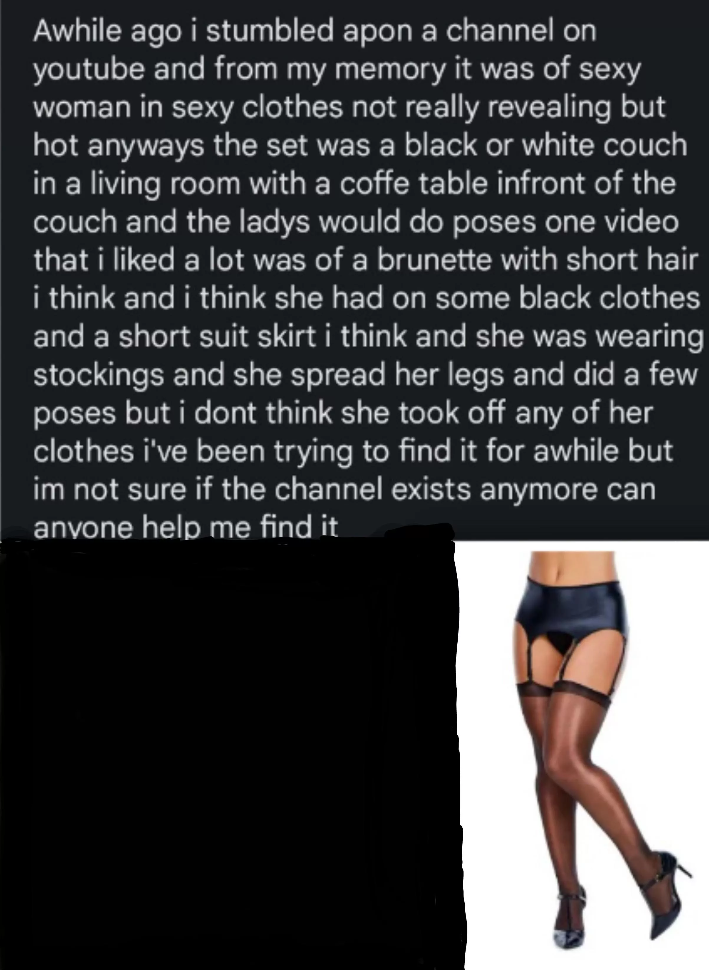 I'm looking for something sexy that I originally saw on youtube