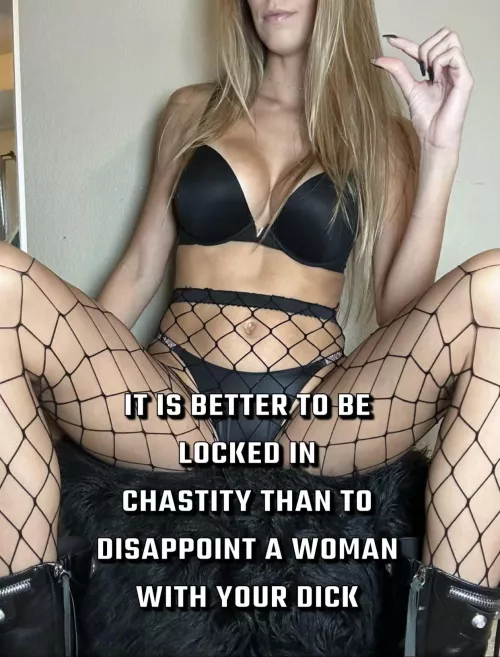 Keep it locked, don’t disappoint a women!