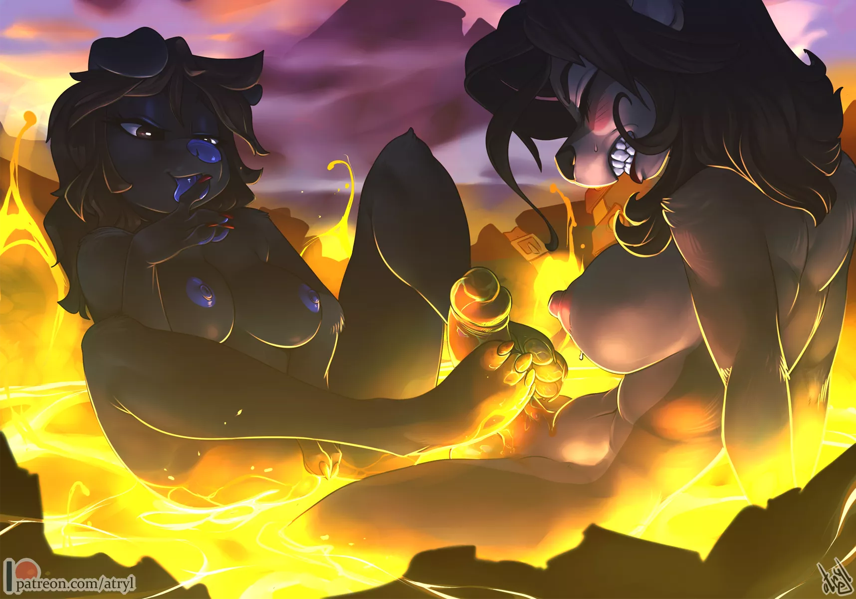 [NSFW] A pretty hot pawjob :V