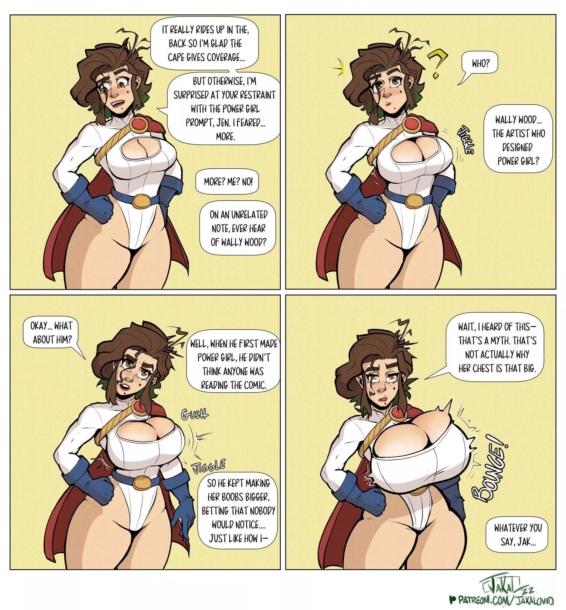 PowerGirl GOD >>> SuperGirl ZZZZZ. You could say that BE is also a power or hers ;3 (by: JackalOvid) PowerGirl GOD >>> SuperGirl ZZZZZ. You could say that BE is also a power or hers ;3 (by: JackalOvid)