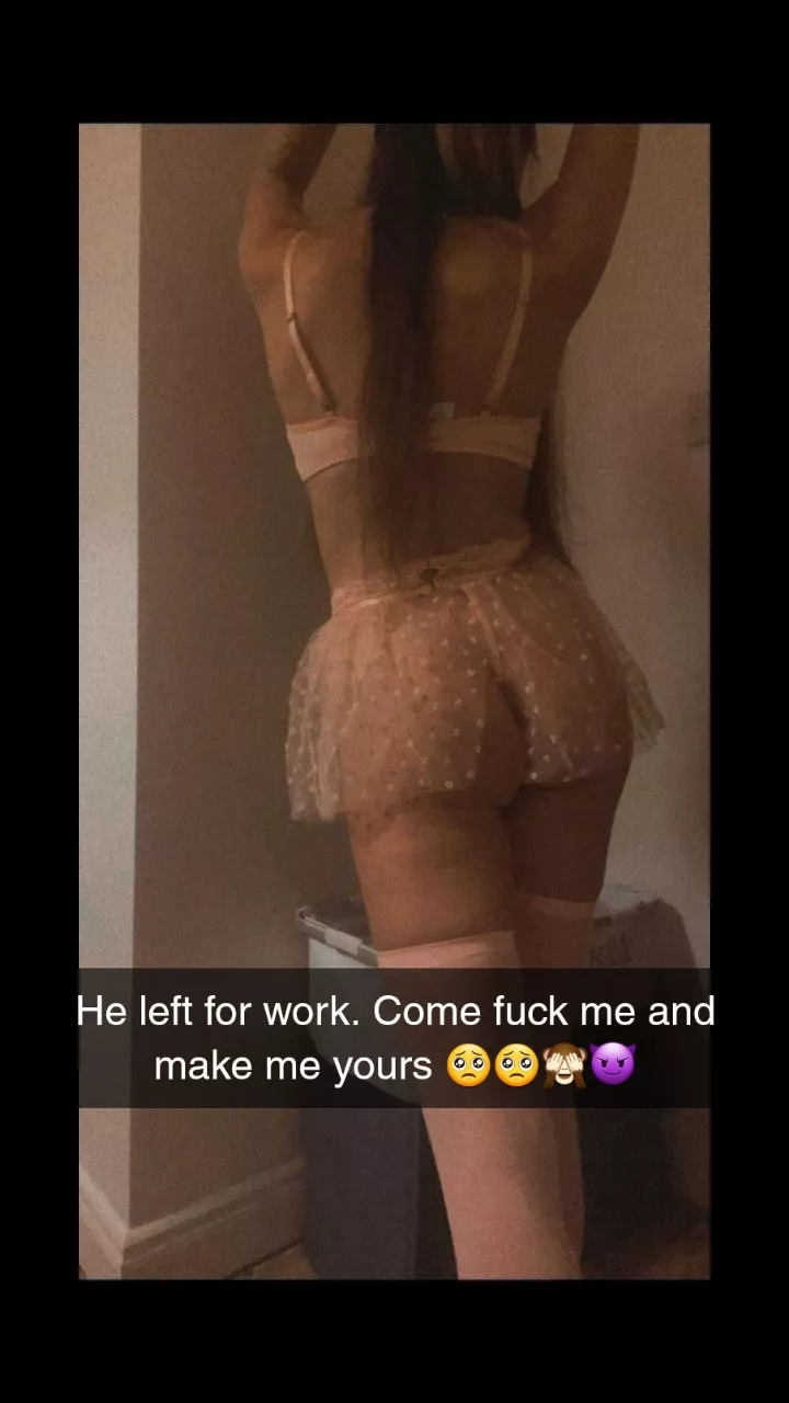 Simple yet effective way to get me to come over and fuck her behind her boyfriend back