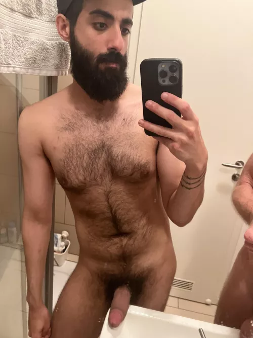 Thick beard and cock. Wait til u see the ass tho ☺️