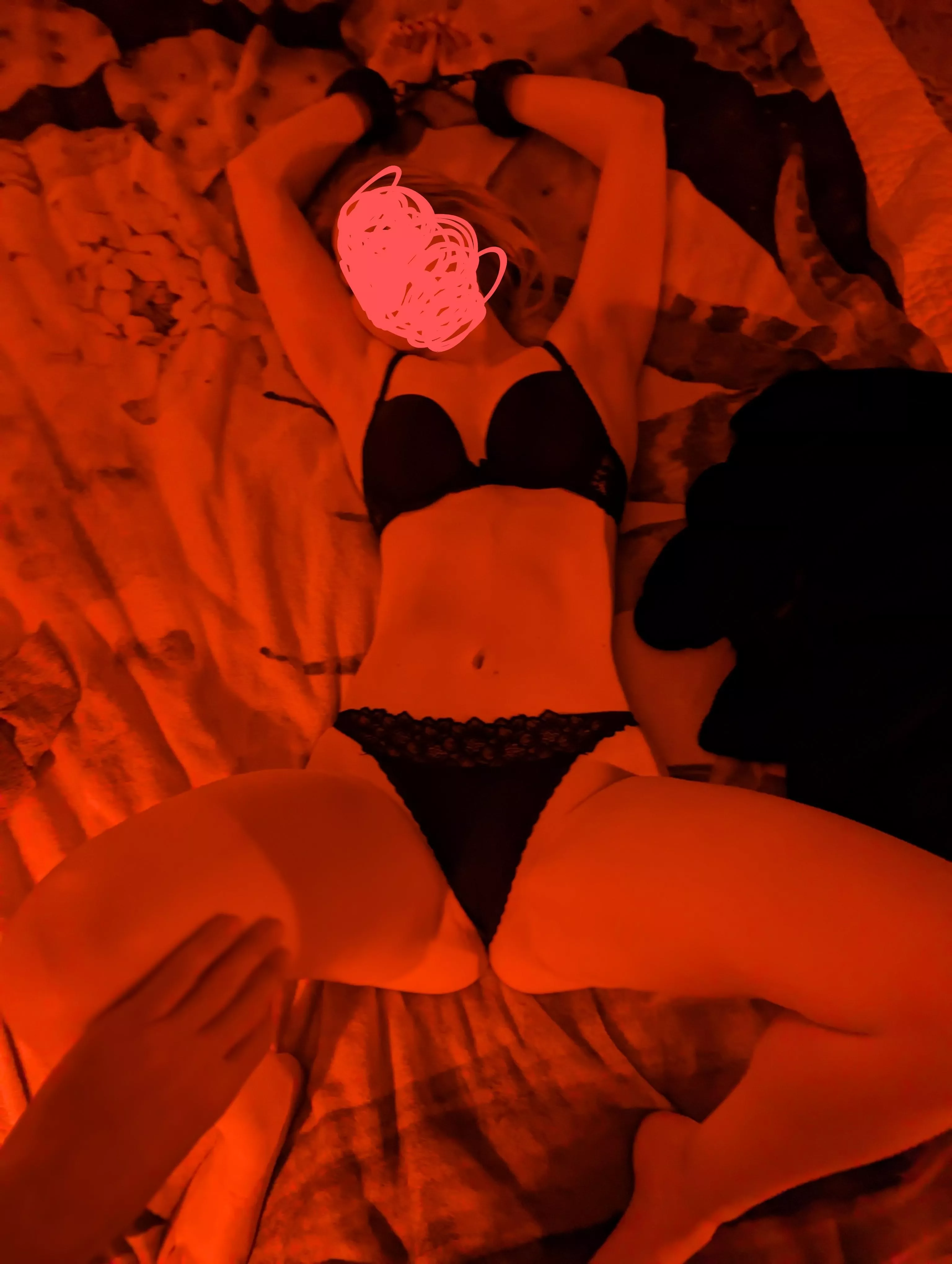 Tied up and ready to please daddy