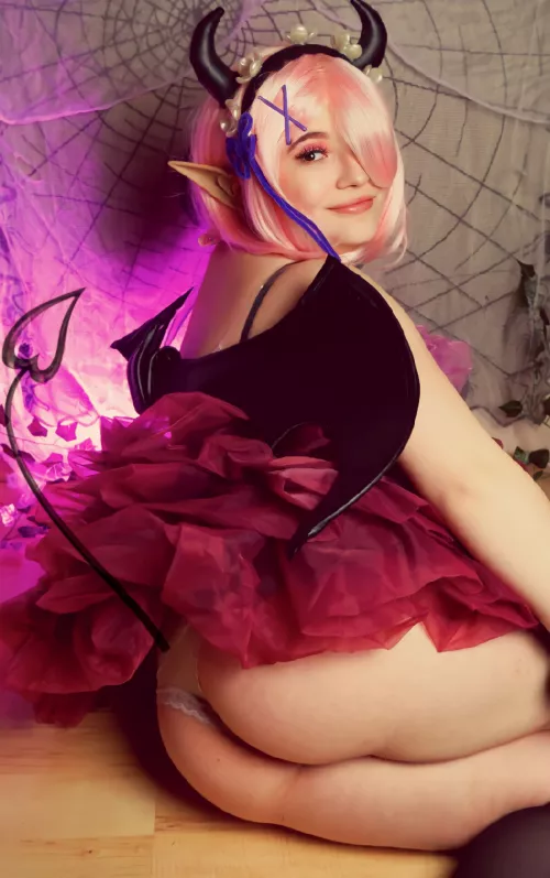 Trick, treat or me?😋 Ram (devil version) from Re:Zero by me