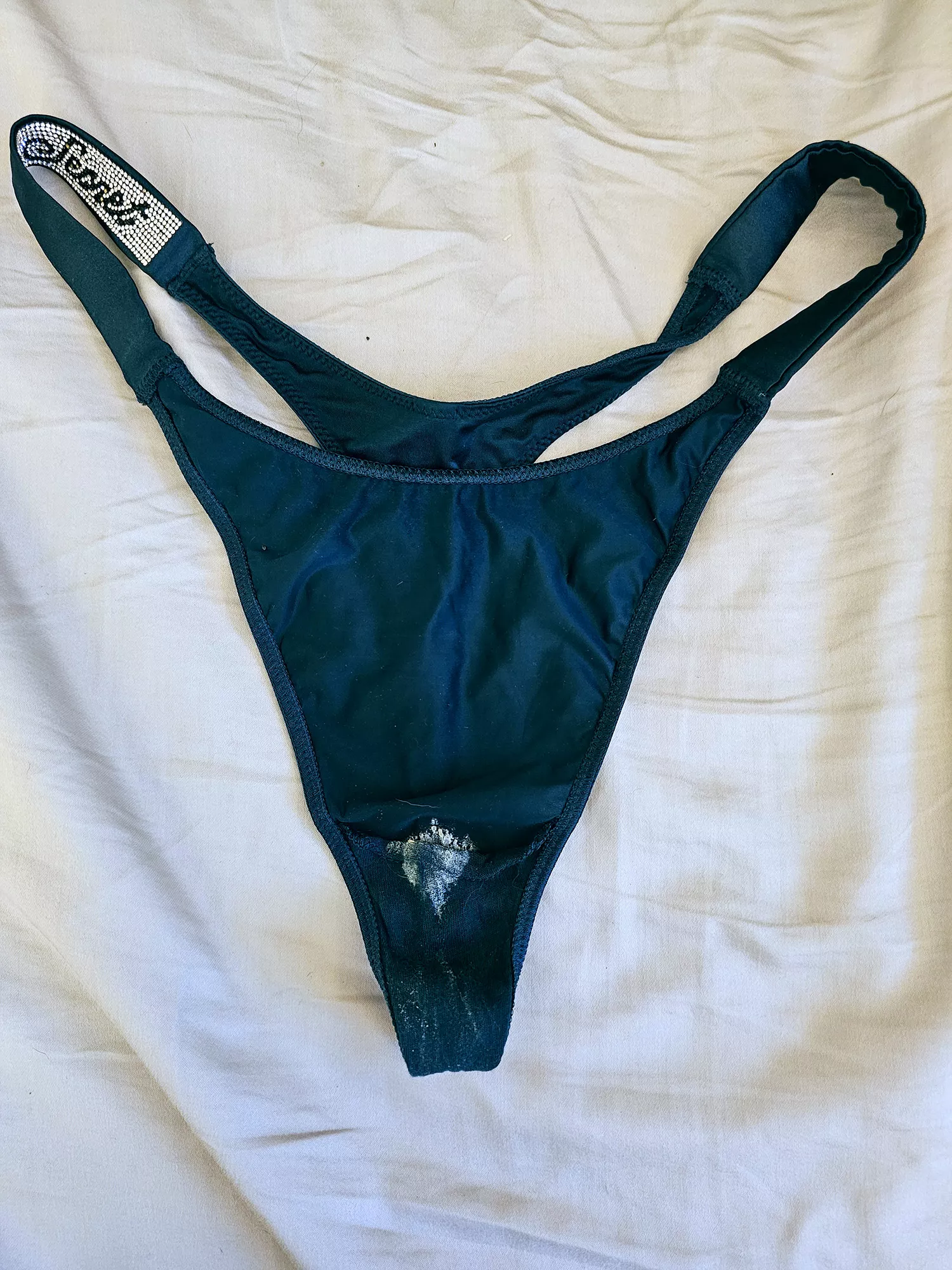 Wife's sexy thong had a good day at work