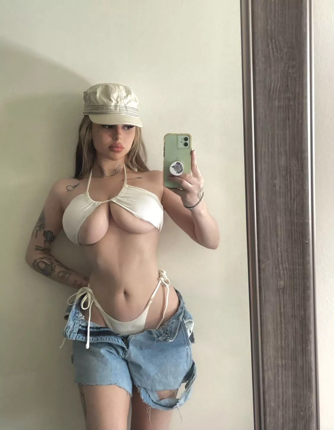 With hats and ripped jeans